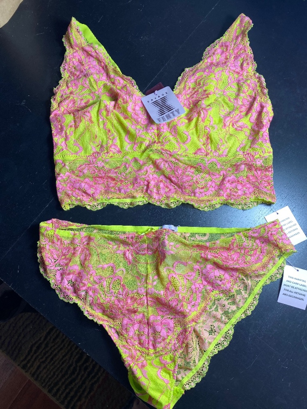 NWT Savage X Fenty 3X Bralette and 2X Panty Set